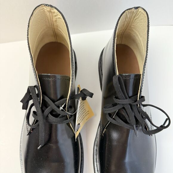 Work America Men\'s 13E Oil/Slip Resistant Chukka Work Boots Shiny Black Leather main image 9